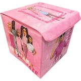 Gokidy Barbie Lisanslı Oyuncak Kutusu 30X30 cm Çocuklar İçin Eğlenceli Düzenleme - Pembe