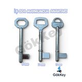 GökKey Oda Kapısı Anahtarı 3 Lü Set Kale Kilit Ito Kilit Hok Kilit Şahsuvar Kilit