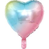Gökkuşağı 18 İnç 45 Cm Kalp Folyo Balon