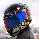 Gökkuşağı Cam + Ls2 Rapid 2 Spox Kask Gri - Kırmızı