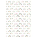 Gökkuşağı Desenli Çocuk Odası Duvar Kağıdı -Isı ve Ses Yalıtımı Yırtılmaz, 300 x 280