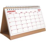 Gökkuşağı Renkler 2026 Aylık Planlayıcı Masa Takvimi, 2026 Masa Takvimi, Renkli Notluk Takvim, Rainbow 2026 Monthly Planner Desk Calendar - 1 Adet - Kırmızı
