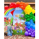 GÖKKUŞAĞI RENKLERİ KONSEPT BALON BALON ZİNCİR