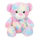 Gökkuşağı Renkli Peluş Ayı 45 Cm | Yumuşak Uyku Ve Oyun Arkadaşı Büyük Peluş Oyuncak