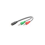 gökkuşağı store 3.5 mm Jack Çoklayıcı Kulaklık Ses Mikrofon Ayırıcı Dönüştürücü Kablo 1 adet
