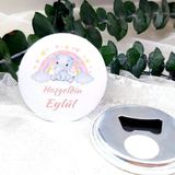 Gokkuşak Sevimli Fil Baskılı Kız Bebek Açacak Magnet Hediyelik(15 Adet)