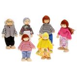 Gökmen Oyuncak Ahşap Sevimli Aile (6'lı)