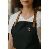 gokmentoy Kahveci Teddy Bear Ayı Barista El Boyaması Ahşap Rozet