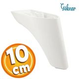 Göknar Lüks Mobilya Kanepe Sehpa Tv Ünitesi Koltuk Ayağı 10 Cm Beyaz Baza Ayakları