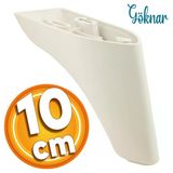 Göknar Lüks Mobilya Kanepe Sehpa Tv Ünitesi Koltuk Ayağı 10 Cm Krem Baza Ayakları