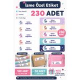 Göktuğ Hediyelik Kişiye Özel Farklı İsme Özel Okul Etiketi Kalem Defter Etiket - 230Adet