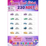 Göktuğ Hediyelik Okul Etiketi Kalem Defter Etiketi Özel Isim Yazılabilen Etiket -230Adet
