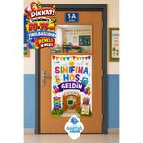 Göktuğ Hediyelik Sınıfına Hoş Geldin Afişi 50x70 cm | Vinil Baskı | İlkokul Sınıf Kapı Süsü | Okula Hoş Geldin Dekorasyonu