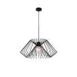 Göktuğ Kafes Avize, Siyah, 50 Cm