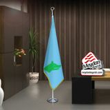 Göktürk Kağanlığı Bayrağı-17 Eski Türk Devleti-Ofis-Toplantı Odaları -Direkli -Saçaklı Makam Bayrağı