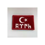 Göktürk Türk Bayrağı Kol Arması Cırtlı