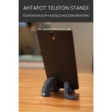 Göktürk3D Ahtapot Telefon Tutucu | Dekoratif Telefon Standı | Modern Telefon Tutacağı | Telefon Tutucu Aparat - Siyah