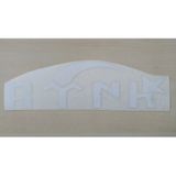 Göktürkçe Türk Sticker Beyaz 26,5x8cm Türk Yazısı - Türk Etiketi - Türk Çıkartması
