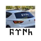 Göktürkçe Türk Yazısı Oto Sticker