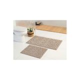 Gökyıldız Elite Pamuklu Hydra Cappucino 60x100-60x50cm 2'li Banyo Paspas Seti | Yıkanabilir,Kaydırmaz