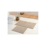 Gökyıldız Elite Pamuklu Nevis Koyu Bej 60x100-60x50cm 2'li Banyo Paspas Seti | Yıkanabilir,Kaydırmaz