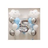 Gökyüzü Bulut Balon Doğum Günü Set Yaş 5