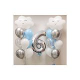 Gökyüzü Bulut Balon Doğum Günü Set Yaş 6