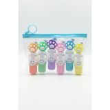 Gökyüzü Işığı Sevimli Kedi Başlıklı Mini Fosforlu Keçeli Kalem-6lı SET-FOSFOR06 - 1 Adet - Çok Renkli