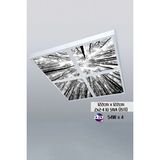 Gökyüzü Panel 124 cm x 124 cm -DÖRTLÜ- Led-Sıva ÜSTÜ-216WATT-ALÇI Tavan-Led Aydınlatma-Avize Modelleri - Beyaz