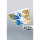 Gökyüzü Panel 124 cm x 124 cm -DÖRTLÜ -Sıva Üstü- 216WATT-LED Aydınlatma-Tavana Yapışık Avize-Yeni Ürün - Beyaz