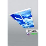 Gökyüzü Panel 124Cm X 186Cm-Altılı- Led-Sıva Üstü-324 Watt-Ofis Led Aydınlatma-Avize Modelleri-Led Işık
