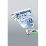 Gökyüzü Panel 124Cm X 186Cm-Altılı- Led-Sıva Üstü-324 Watt-Salon Led Aydınlatma-Avize Modelleri-Led Işık