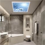Gökyüzü Panel 2 Yıl Garantili Avize -60WATT-60 x 60 -Led Banyo Tasarım Aydınlatma- Tavana Yapışık-Kolay Montaj Avize - Beyaz - 1