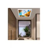 Gökyüzü Panel 54Watt-60X60 -Led Salon Avize- Sonbahar Yeni Tasarım Aydınlatma- Tavana Yapışık-Kolay Montaj Avize