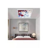 Gökyüzü Panel 54Watt Yatak Odası Ledli Avize-60Cm X 60Cm Kare Aydınlatma- Tavana Yapışık Model-Kolay Montaj Avize