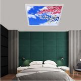 Gökyüzü Panel 60 x 60 Ledli, Baskılı-Hepsiburada Avize Modeli-Led AVIZE-54WATT-TAVANA Yapışık Lamba-Yatak Odası Avize - Beyaz - 1