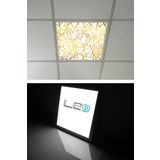 Gökyüzü Panel 60Cmx60cm Led Armatür-60X60 Taş Yünü Asma Tavan Ledi-54W-Beyaz-Led Panel-Asma Tavan Led-Sıva Altı-