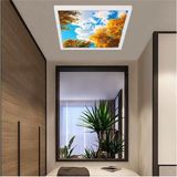 Gökyüzü Panel 60WATT-60 x 60 -Led Salon Avize- Sonbahar Yeni Tasarım Aydınlatma- Tavana Yapışık-Kolay Montaj Avize - Beyaz - 1