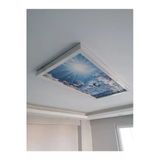 Gökyüzü Panel 60X120 Gökyüzü Panel Avize, Sıva Üstü, Kolay Montaj Led Panel, Çiçekli Yağmur Damlası Avize