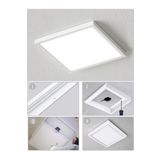 Gökyüzü Panel 60x60 Sıva Üstü 60 Watt Led Panel, Beyaz Işık 6500k- Beyaz Çerçeve, Homojen Aydınlatma, 60cm X 60cm