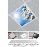 Gökyüzü Panel 60X60 Taş Yünü Asma Tavan Ledi