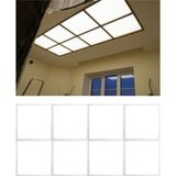 Gökyüzü Panel 8 Adet,yeni Tavan Aydınlatma, 8 Li LED PANEL,T24 Asma Tavanlar Için Gurup LED Aydınlatma PANEL,60 x 60 - Beyaz - 1