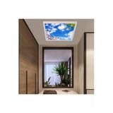 Gökyüzü Panel Antre Avize 54Watt-60X60 -Led Giriş Aydınlatma -Büyük Boy - Tavana Yapışık-Kolay Montaj Avize