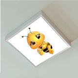 Gökyüzü Panel Arı Kardeş Çocuk Odası LED AVIZE-60 cm x 60 x M Büyük Kare-1.kg Hafif- 60W Güçlü Işık-Pcb LED-60WATT - Beyaz