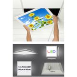 Gökyüzü Panel Asma Tavan Led-60cmx60cm-sıva Altı-54w-6500k-led Panel-led Armatür-60x60 Taş Yünü Asma Tavan Ledi-a+
