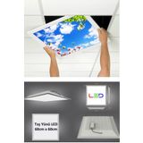 Gökyüzü Panel Asma Tavan Led-60Cmx60cm-Sıva Altı-54W-6500K-Led Panel-Led Armatür- 60X60 Taş Yünü Asma Tavan Ledi