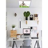Gökyüzü Panel Bisikletli Kız Genç Odası LED Aydınlatma Avize- 60W Modern Tasarım 60 x 60 Beyaz Işık Tavan Lambası - 1