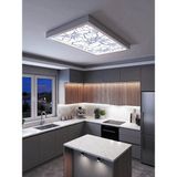 Gökyüzü Panel Çiçek Desenli 60X120 106W, Sıva Üstü, Güçlü LED Aydınlatma, Tavan Armatürü, LED Panel, Ofis, Mutfak Aydınlatması - Beyaz