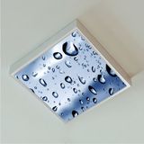 Gökyüzü Panel Damla Model-Banyo AVIZE-60 x 60 Ledli-Hd Baskılı-Led Wc-Banyo AVIZE-54WATT-TAVANA Yapışık Lamba-Beyaz - 1