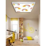 Gökyüzü Panel Genç Odası AVIZE-60 cm x 60 cm -54WATT-LED-6500 Kelvin (BEYAZ)-30M2 Alan Homojen Aydınlatma-Uv Baskı LED - 1